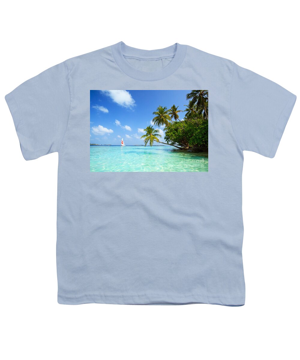 Coastline Youth T-Shirt featuring the photograph Escape #2 by Matteo Colombo