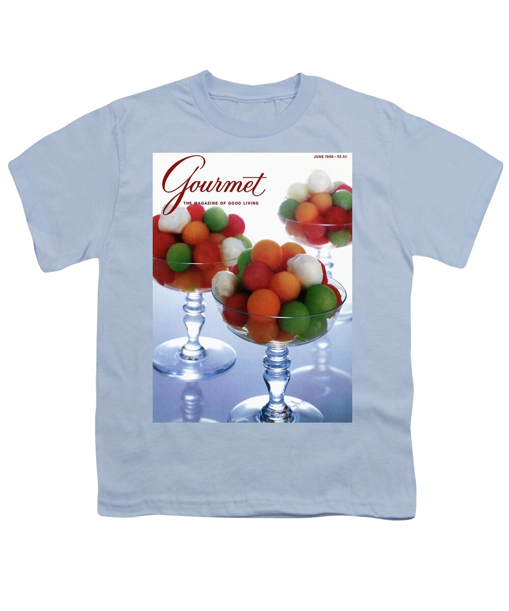 Food Youth T-Shirt featuring the photograph A Gourmet Cover Of Melon Balls by Romulo Yanes