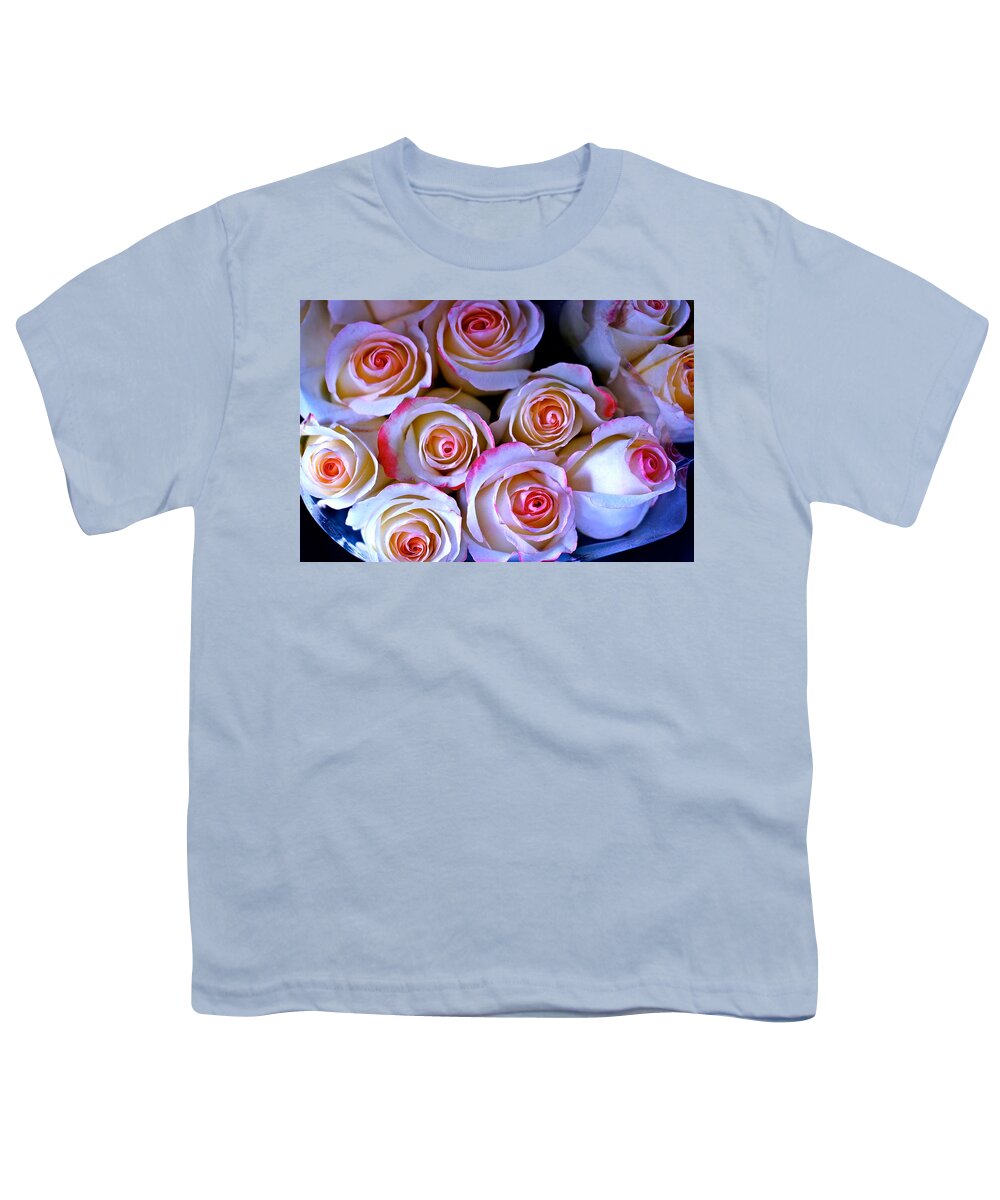 Roses Youth T-Shirt featuring the photograph A Rose and a Smile by Ira Shander