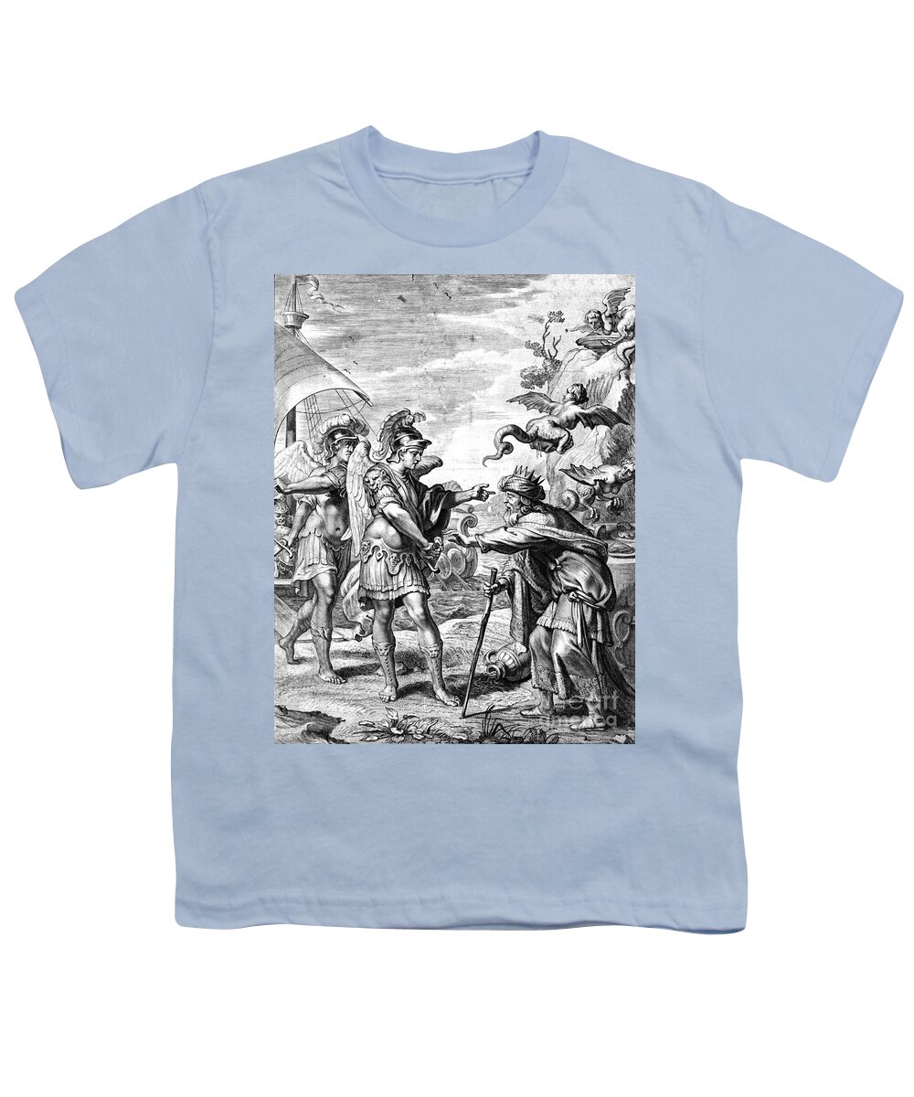 History Youth T-Shirt featuring the photograph Argonauts Deliver Phineas From Harpies by Photo Researchers