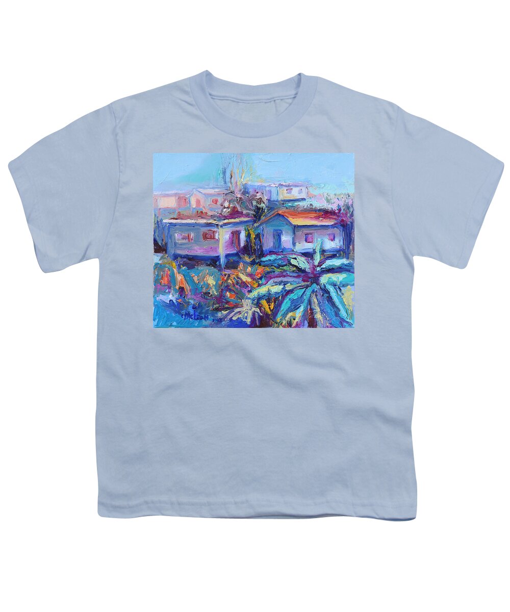 Abstract Youth T-Shirt featuring the painting As a Gentle Breeze by Cynthia McLean