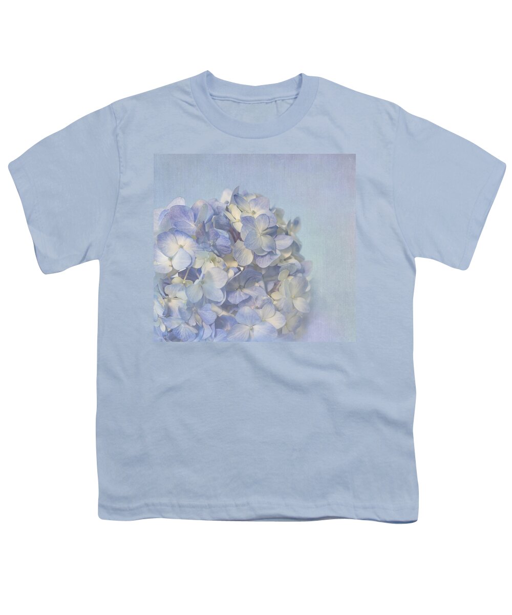 Flower Youth T-Shirt featuring the photograph Charming Blue by Kim Hojnacki