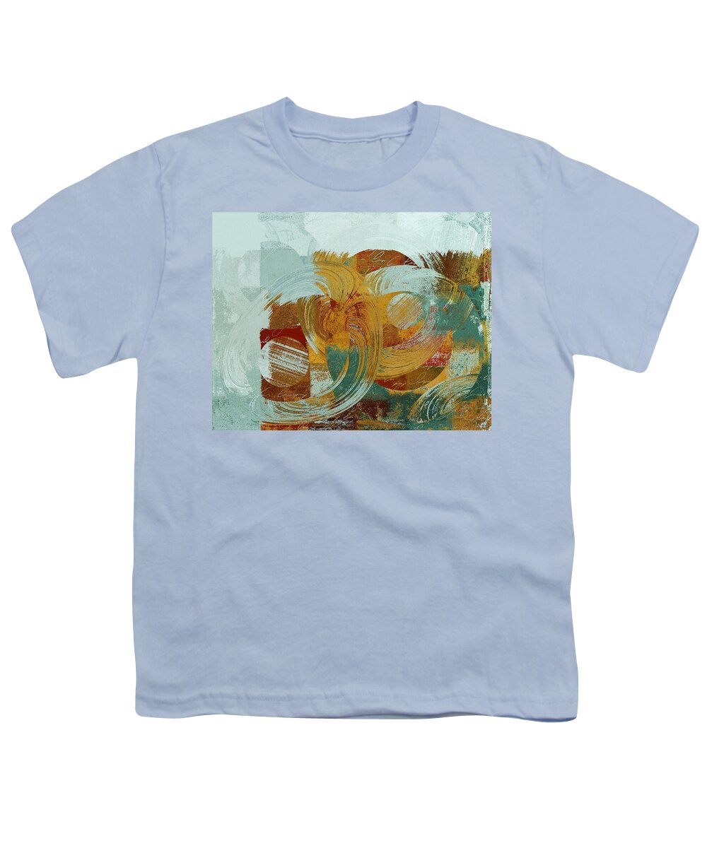 Abstract Youth T-Shirt featuring the digital art Composix - 100x03a by Variance Collections