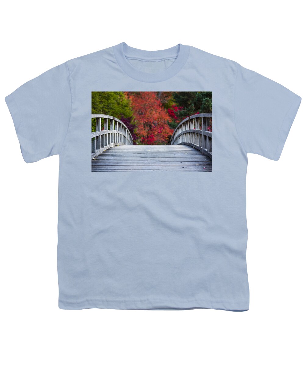 Japanese Garden Youth T-Shirt featuring the photograph Cypress Bridge by Sebastian Musial