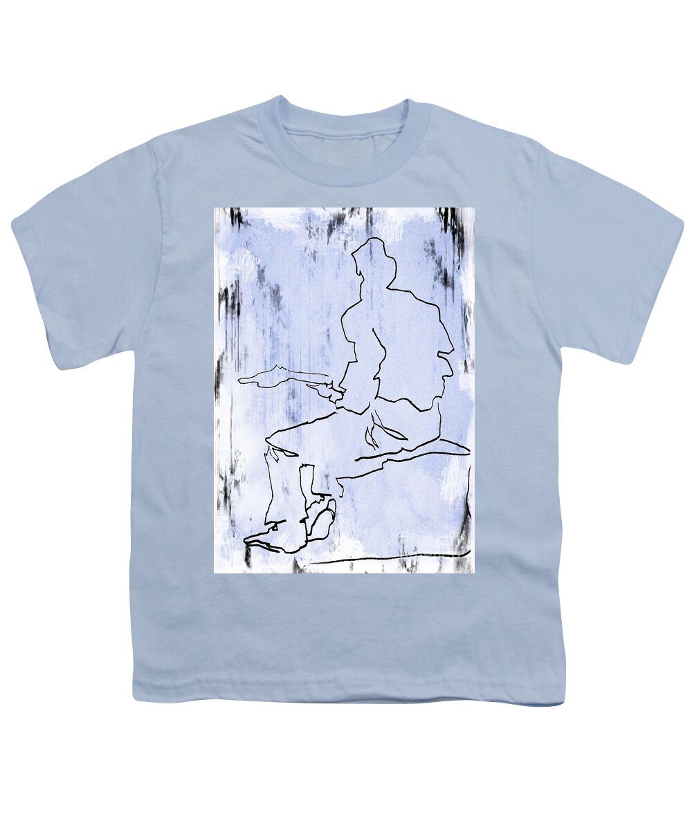 Guitar Songs Youth T-Shirt featuring the drawing Drawing by John Malone