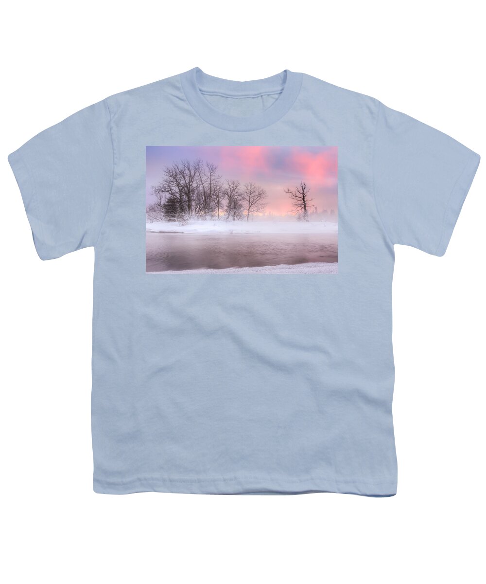 Blue Hour Youth T-Shirt featuring the photograph Frozen Island by Jakub Sisak