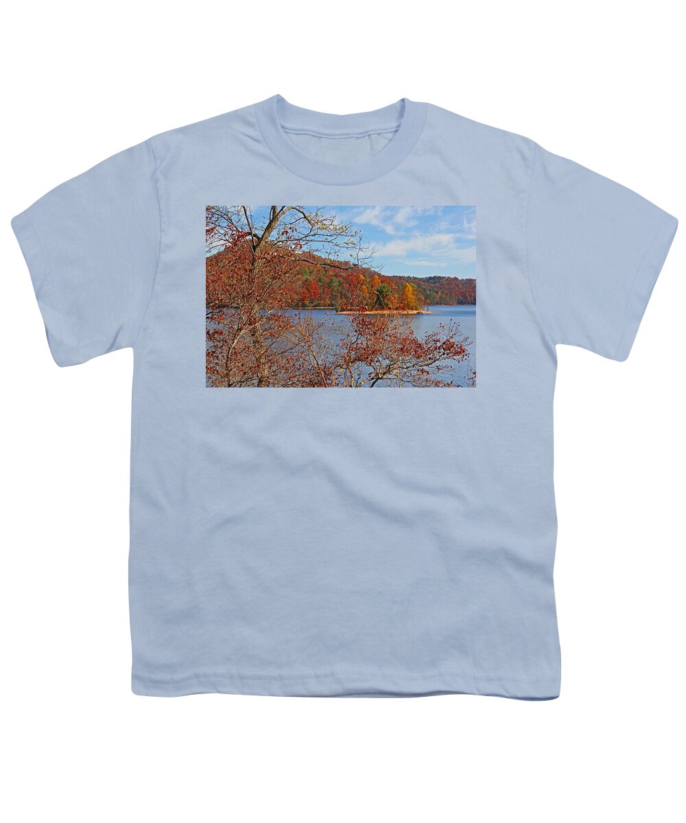 Autumn Youth T-Shirt featuring the photograph High On The Mountain by HH Photography of Florida