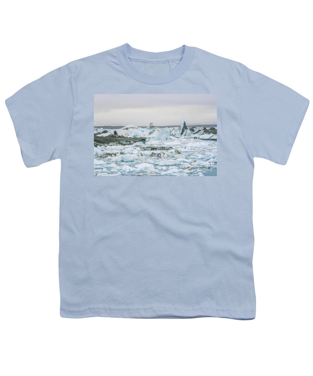 Antarctic Youth T-Shirt featuring the photograph Beautiful Iceberg lake by Patricia Hofmeester
