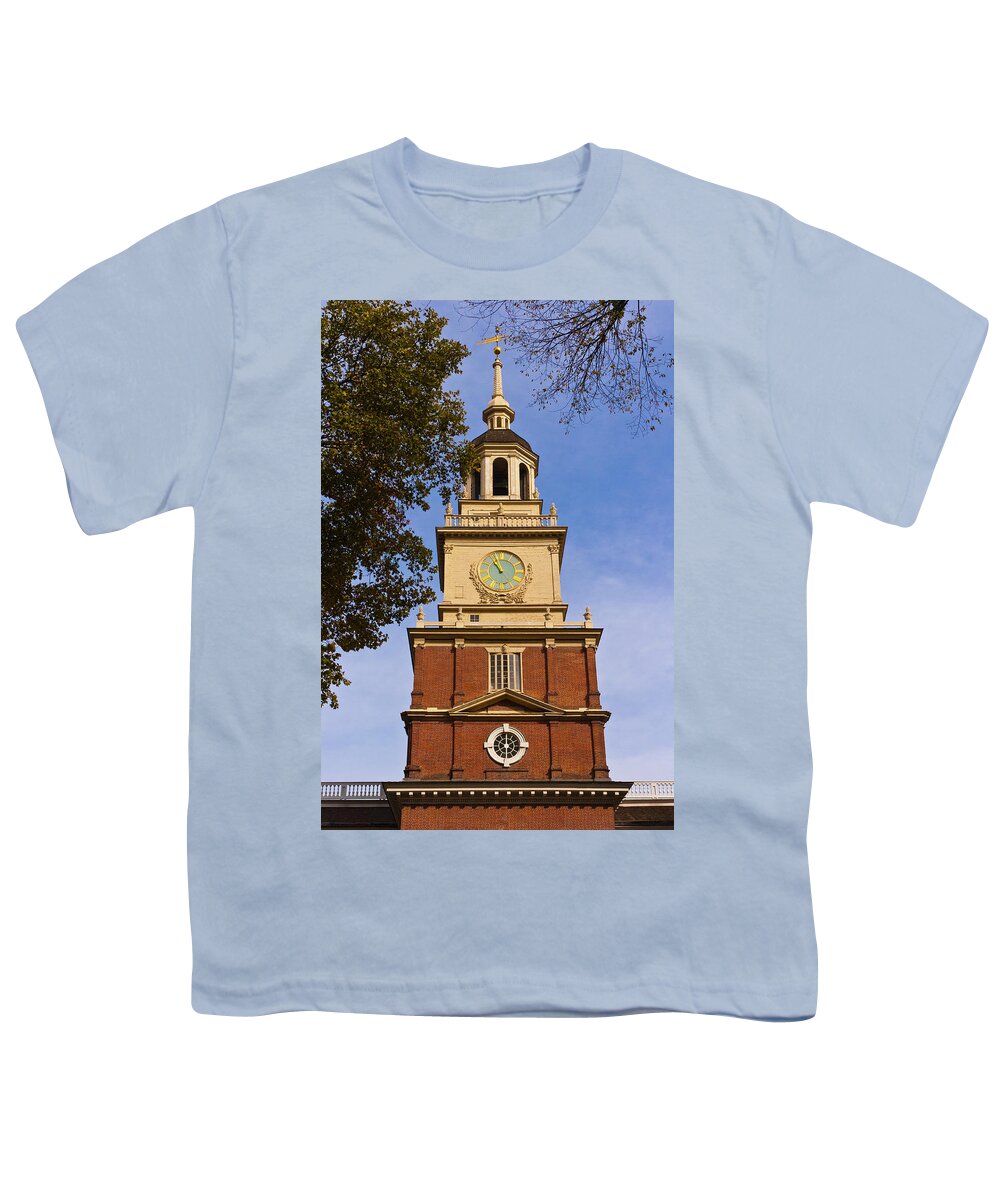 Philadelphia Youth T-Shirt featuring the photograph Independence Hall by Lou Ford