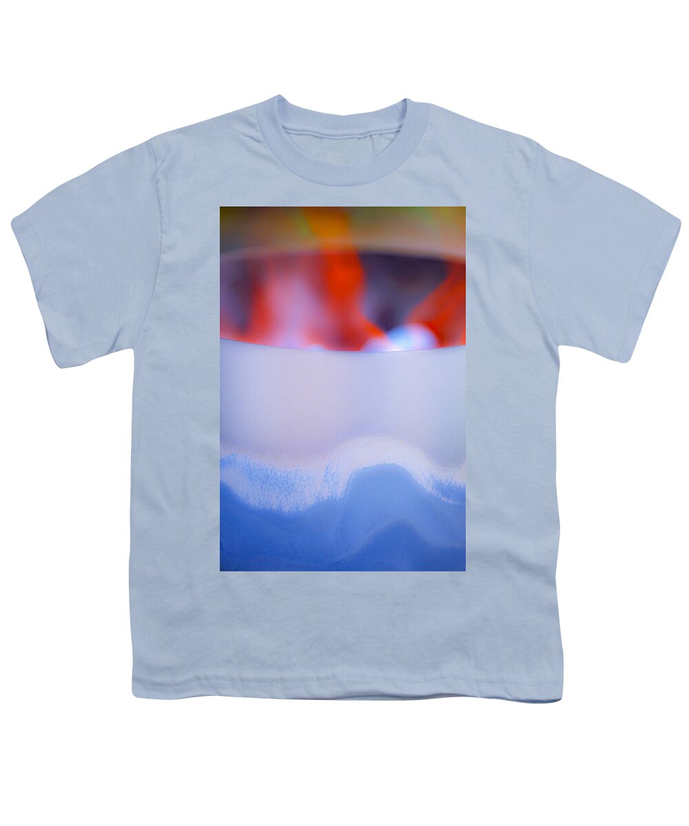 Abstract Youth T-Shirt featuring the photograph Into The Fire by Stephen Anderson