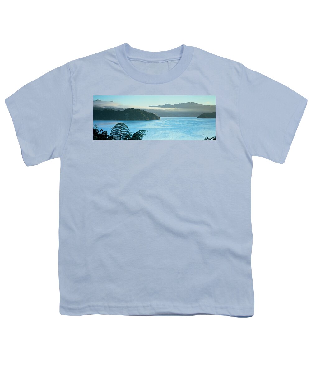 Photography Youth T-Shirt featuring the photograph Kenepuru, Marlborough Sound, New Zealand by Panoramic Images