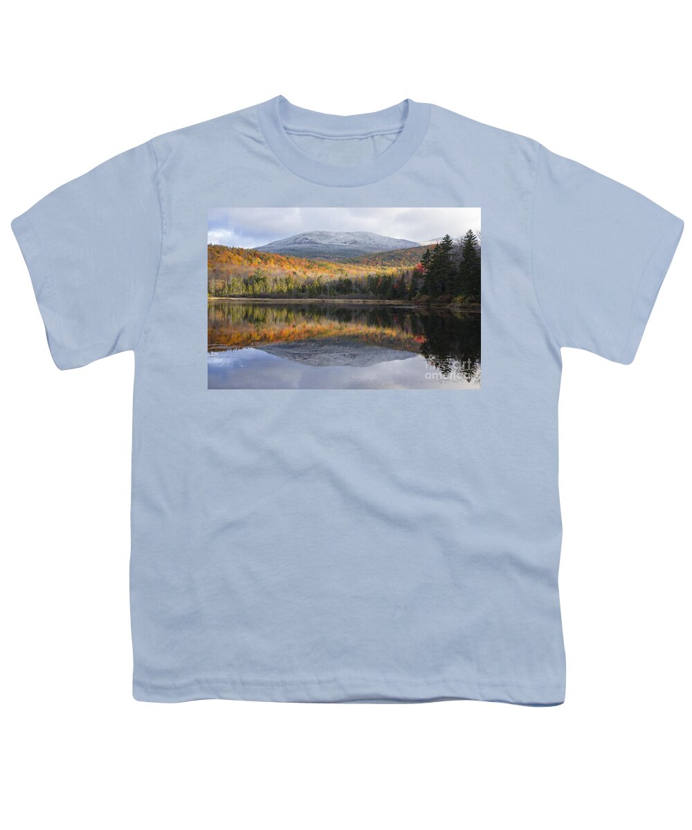 Autumn Youth T-Shirt featuring the photograph Kiah Pond - Sandwich New Hampshire by Erin Paul Donovan