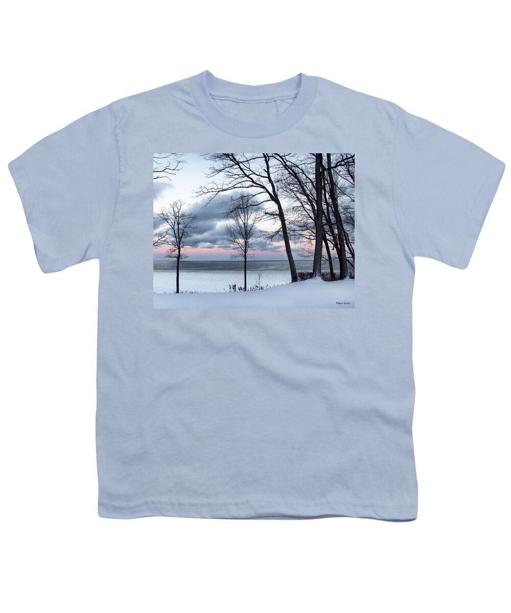 Sunrise Youth T-Shirt featuring the photograph Lake Erie Sunrise by Rebecca Samler