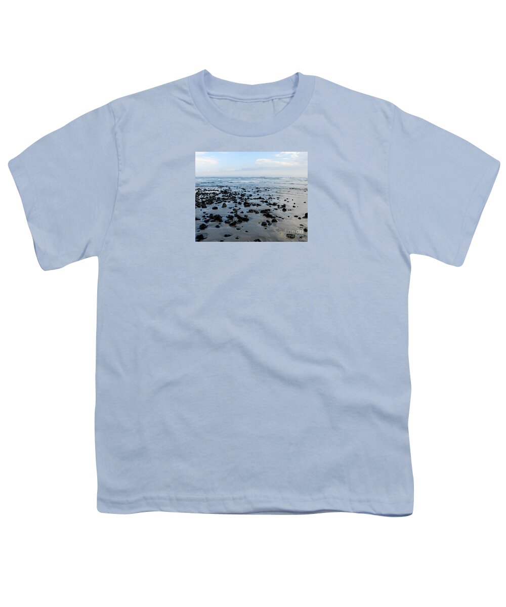 Maine Landscape Youth T-Shirt featuring the photograph Maine Beach Landscape by Eunice Miller