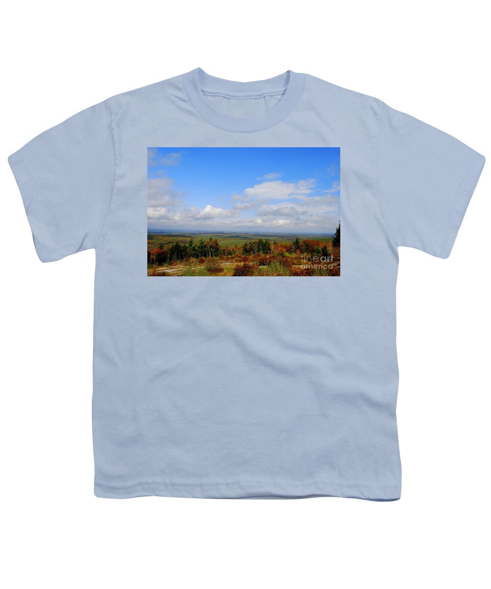 Maine Youth T-Shirt featuring the photograph Maine In Autumn by Eunice Miller