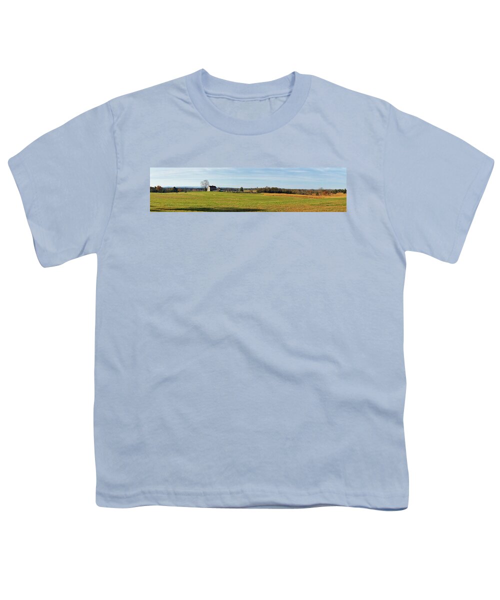 Manassas National Battlefield Park Youth T-Shirt featuring the photograph Manassas National Battlefield Park by Jean Goodwin Brooks