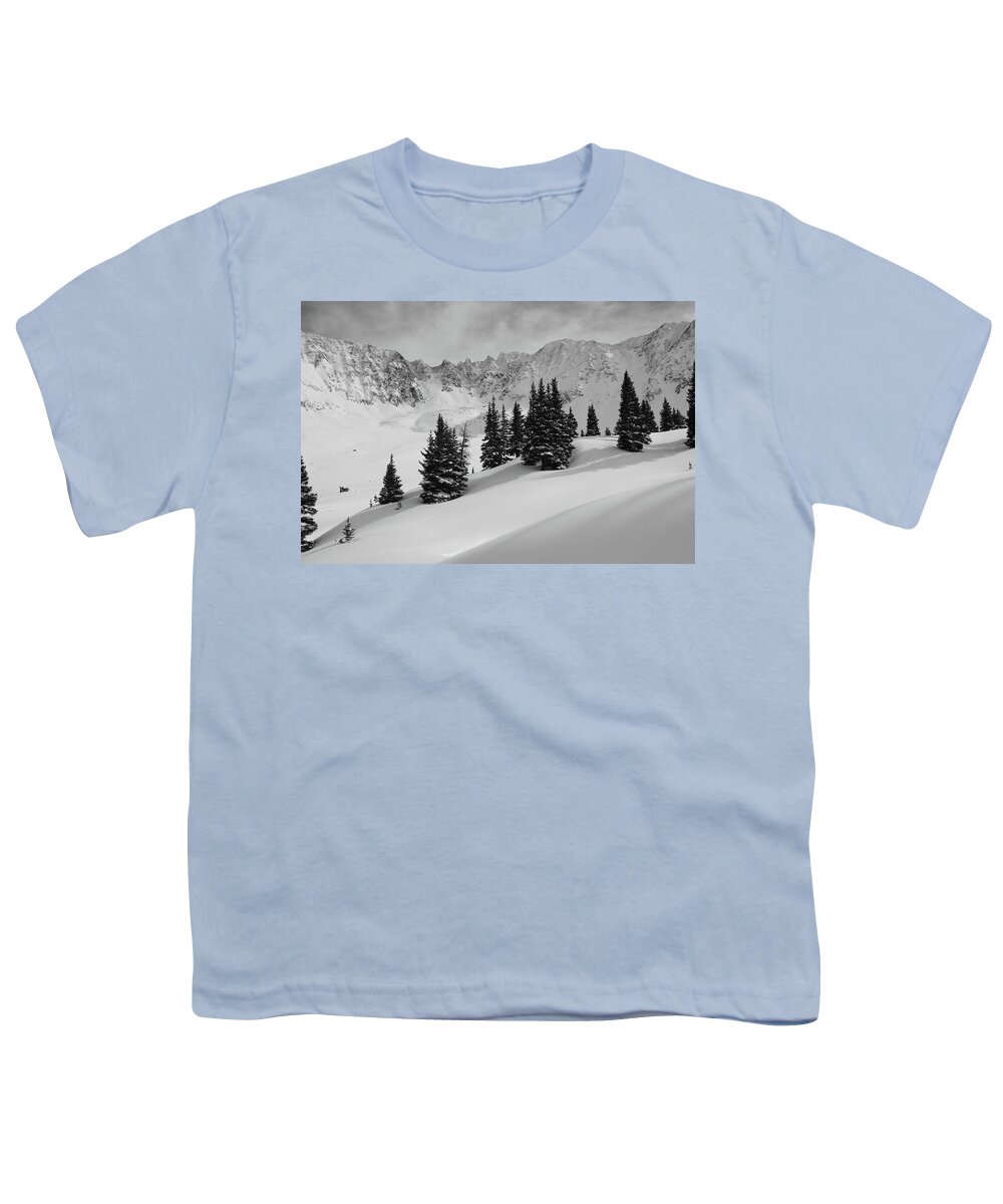 Landscape Youth T-Shirt featuring the photograph Mayflower Gulch Monochrome by Eric Glaser