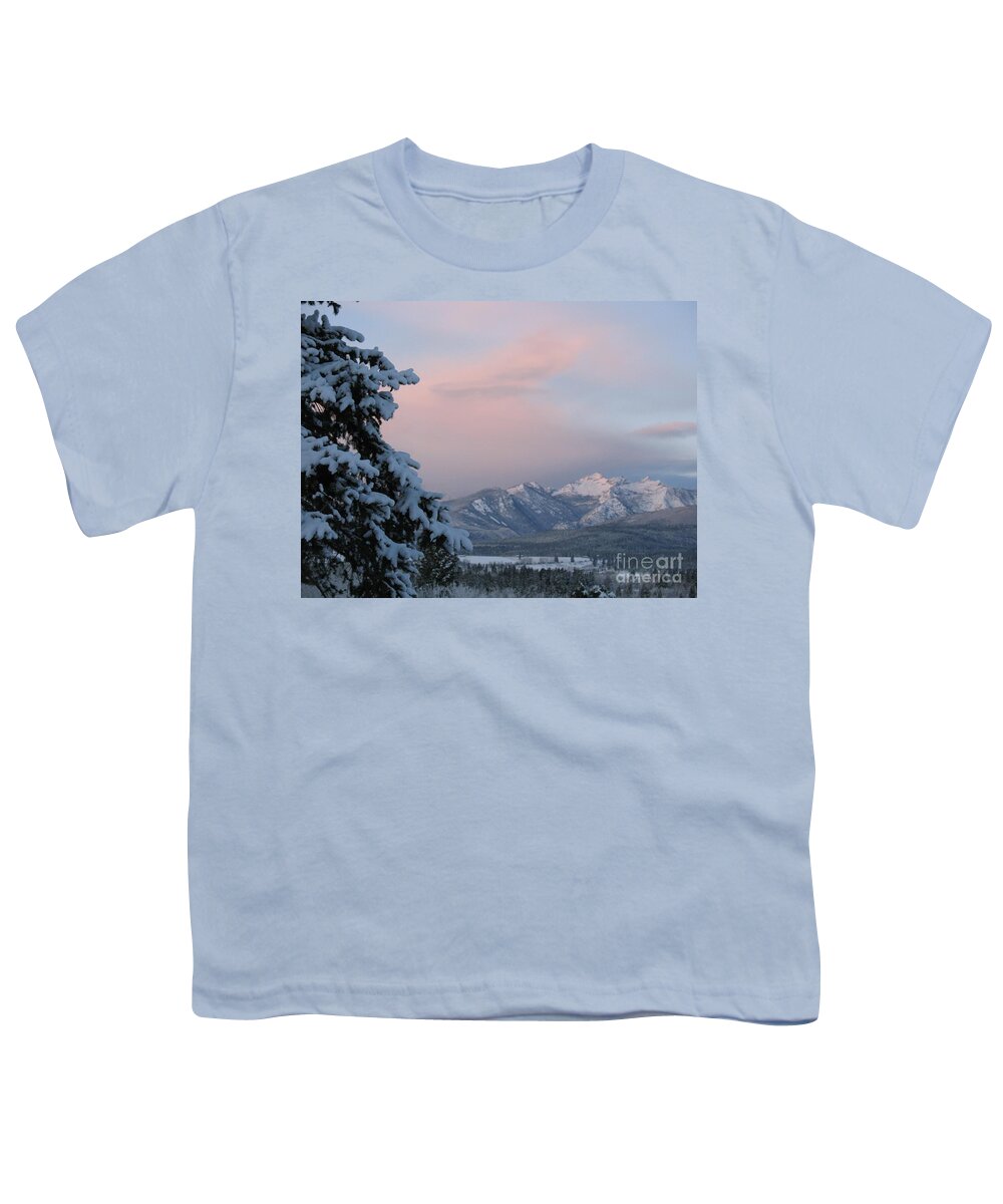 Montana Photograph Youth T-Shirt featuring the photograph Montana Winter by Joseph J Stevens