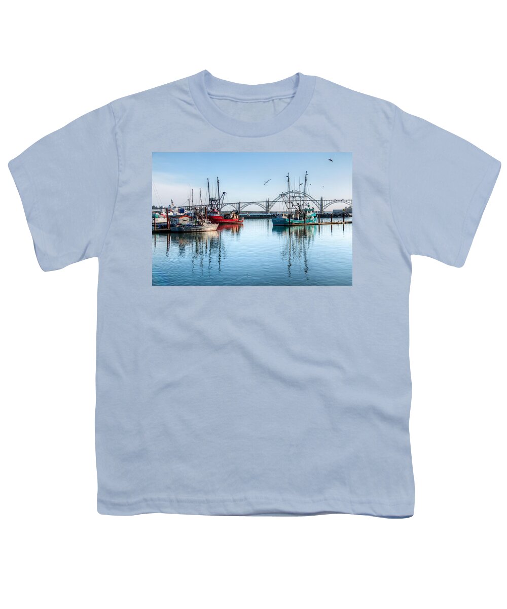 Water Youth T-Shirt featuring the photograph Newport Harbor 0074 by Kristina Rinell