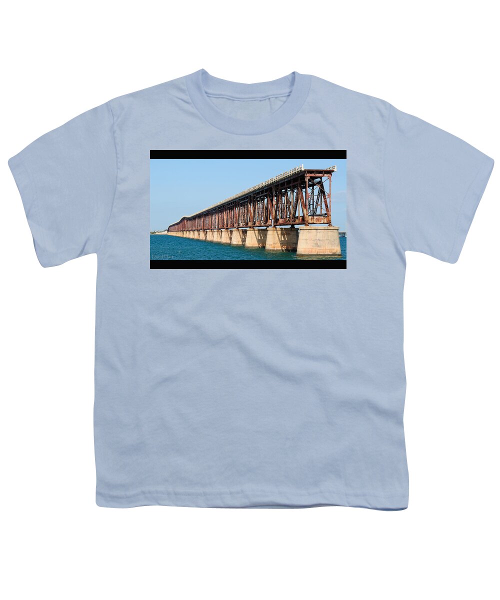 Bahia Youth T-Shirt featuring the photograph Old Bahia Honda Bridge 2 by David Hart