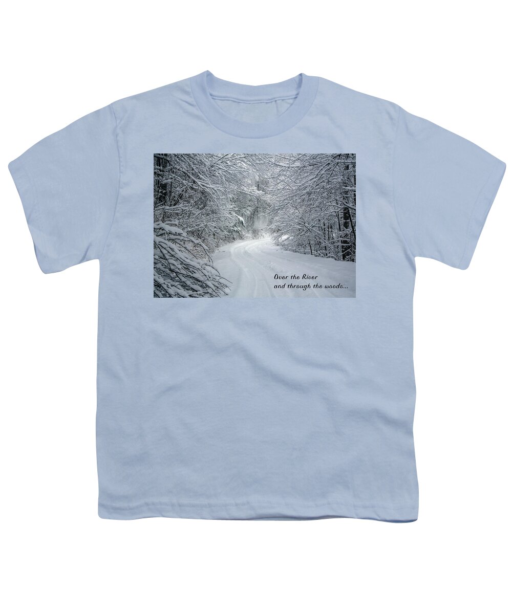 Merry Christmas Youth T-Shirt featuring the photograph Over the River by John Haldane