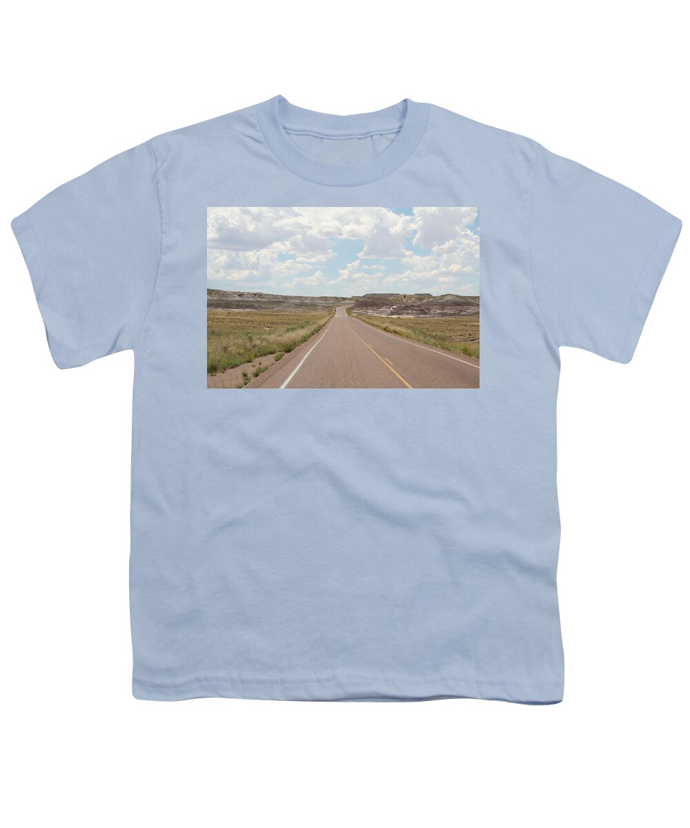 David S Reynolds Youth T-Shirt featuring the photograph Painted Road by David S Reynolds