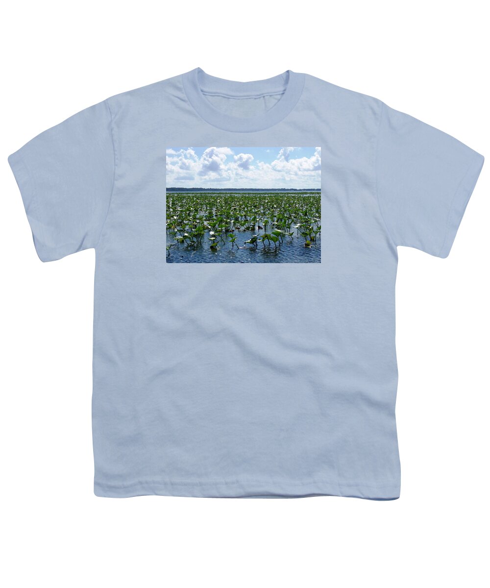 Florida Youth T-Shirt featuring the photograph Peace on the Lake by Lindsey Floyd