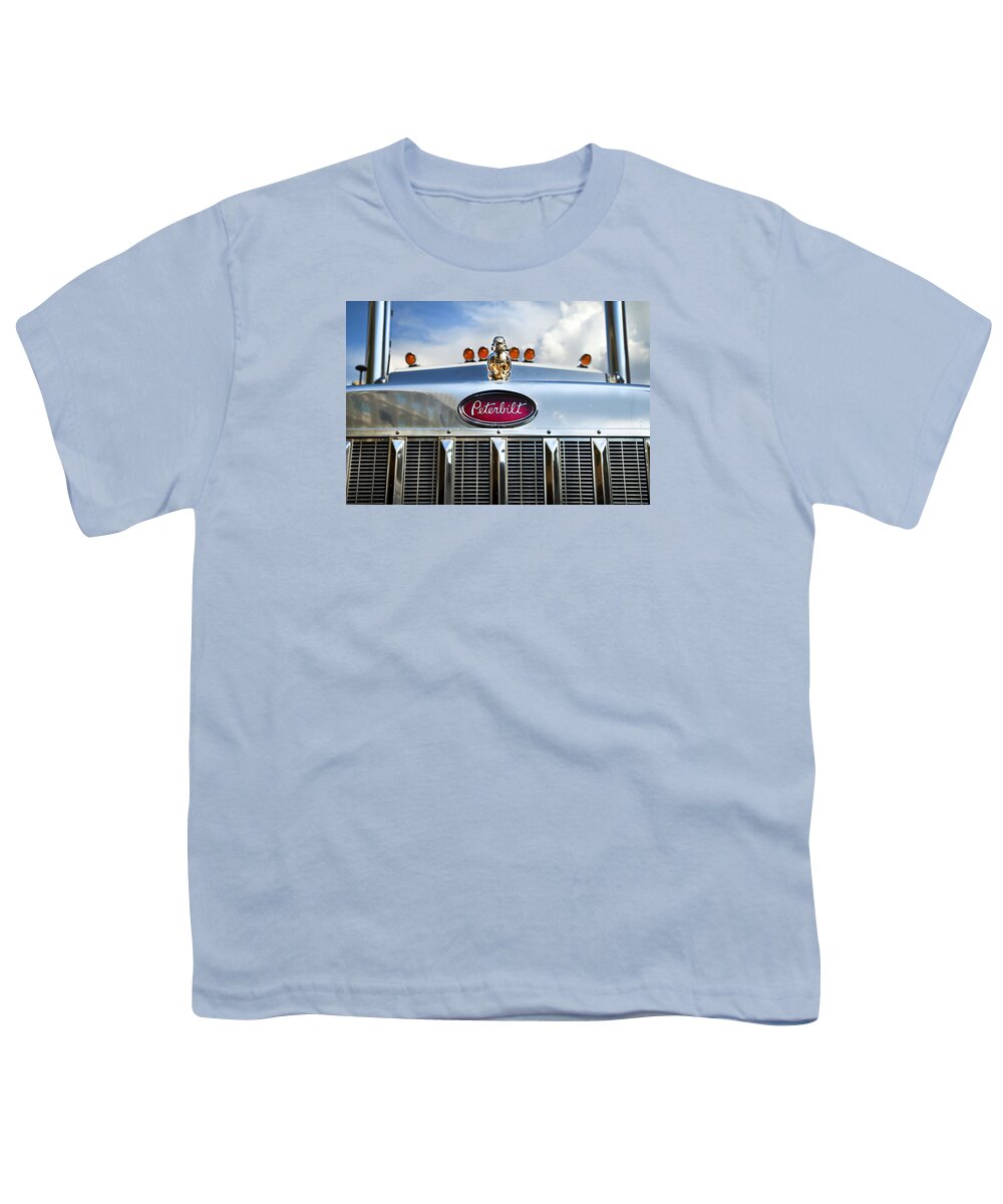 Truck Youth T-Shirt featuring the photograph Peterbilt by Theresa Tahara