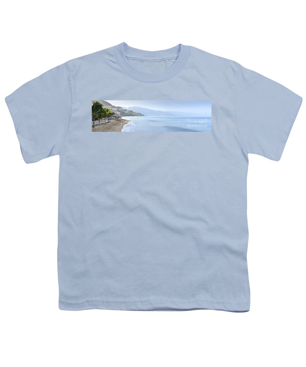 Puerto Youth T-Shirt featuring the photograph Puerto Vallarta beach in Mexico by Elena Elisseeva