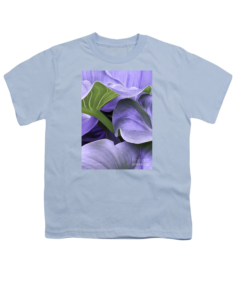 Calla Lily Youth T-Shirt featuring the photograph Purple Calla Lily Bush by Richard J Thompson
