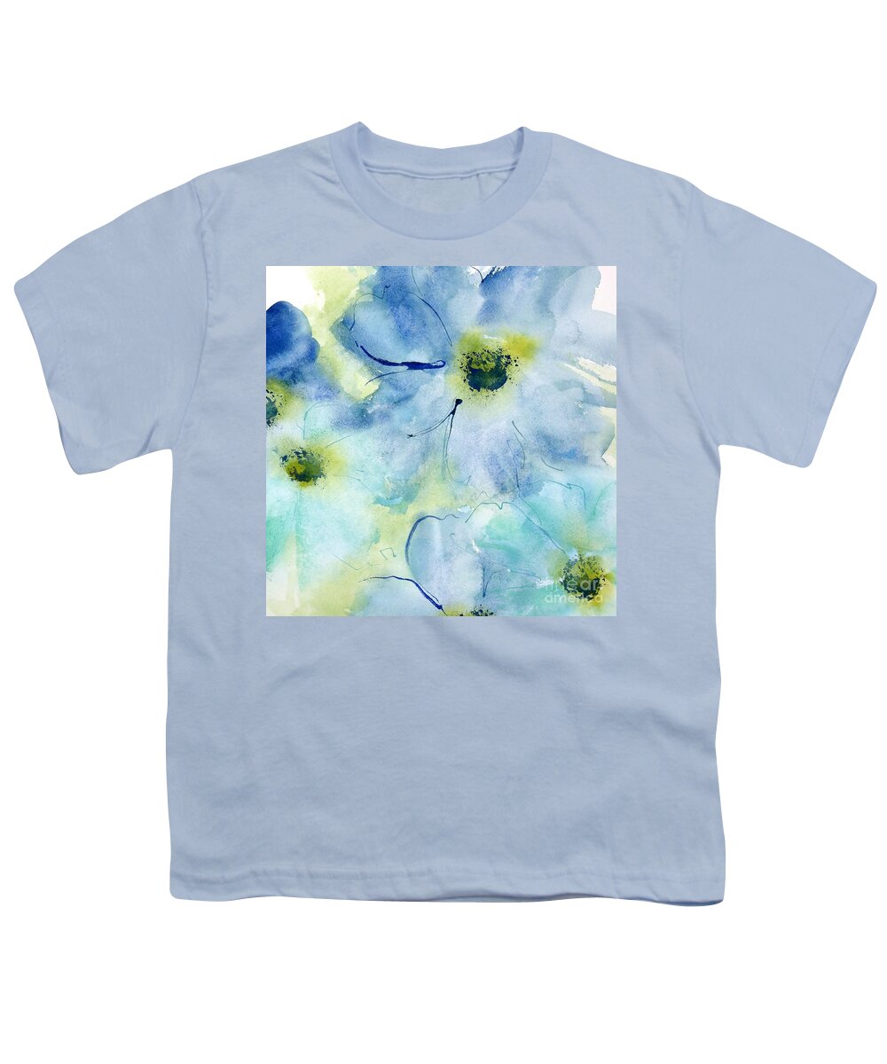 Original Watercolors Youth T-Shirt featuring the painting Seashell Cosmos 1 by Chris Paschke
