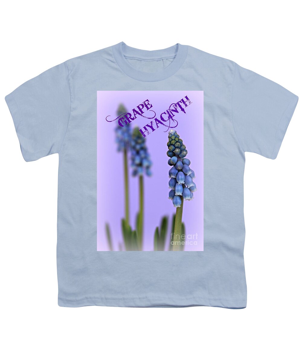 Grape Hyacinth Youth T-Shirt featuring the photograph Spring Flowers by Clare Bevan