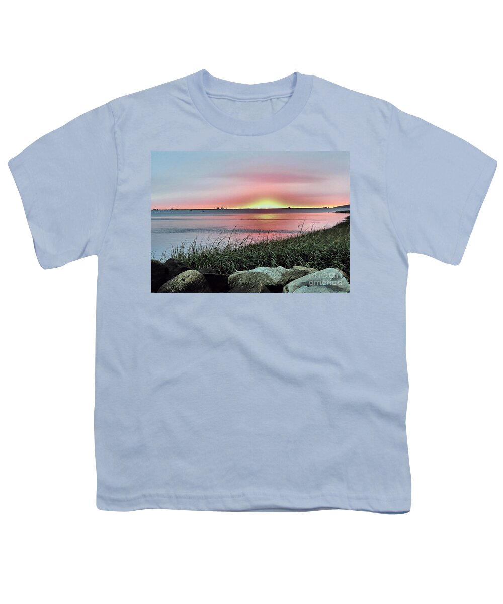 Sunrise Youth T-Shirt featuring the photograph Sunrise Over the Bay by Janice Drew