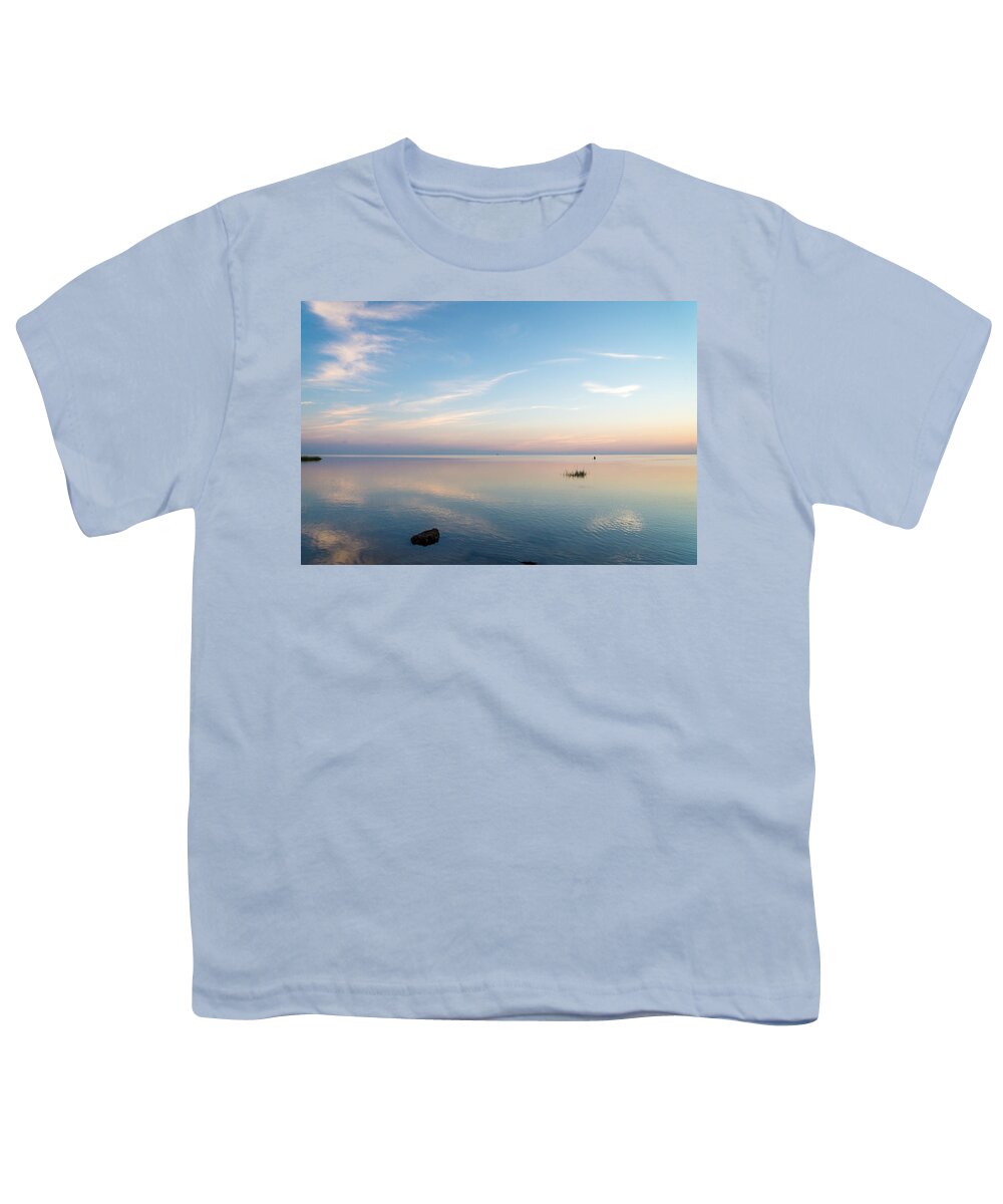 North Carolina Youth T-Shirt featuring the photograph Sunset of Blue by Stacy Abbott
