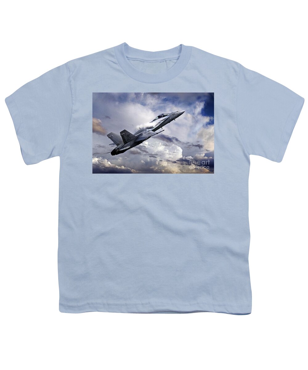 F18 Super Hornet Youth T-Shirt featuring the digital art Super Hornet by Airpower Art