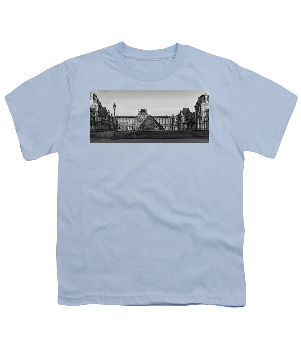 Louvre Youth T-Shirt featuring the photograph The Full Louvre Denise Dube by Denise Dube