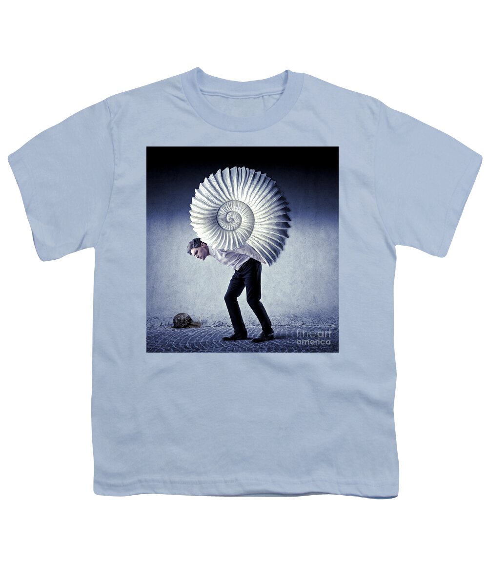 Surreal Youth T-Shirt featuring the digital art The Weight of Life by Aimelle Ml