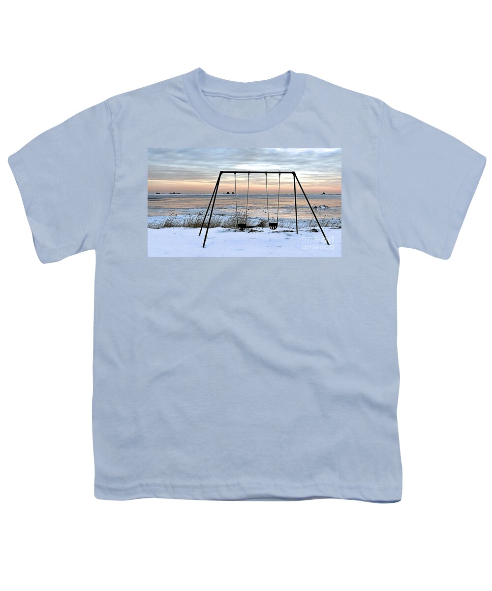 Winter Youth T-Shirt featuring the photograph Winter Playground by Janice Drew