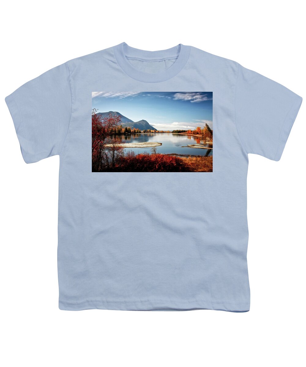 Autumn Color Youth T-Shirt featuring the photograph End of the Clark Fork #1 by Albert Seger