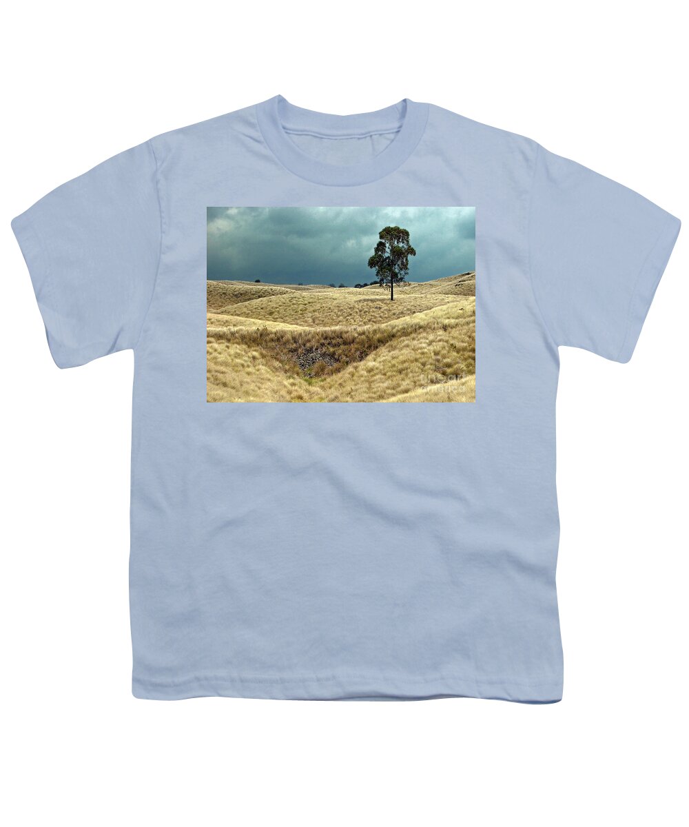 Landscapes Youth T-Shirt featuring the photograph Field of Saddle Road Dreams by Ellen Cotton
