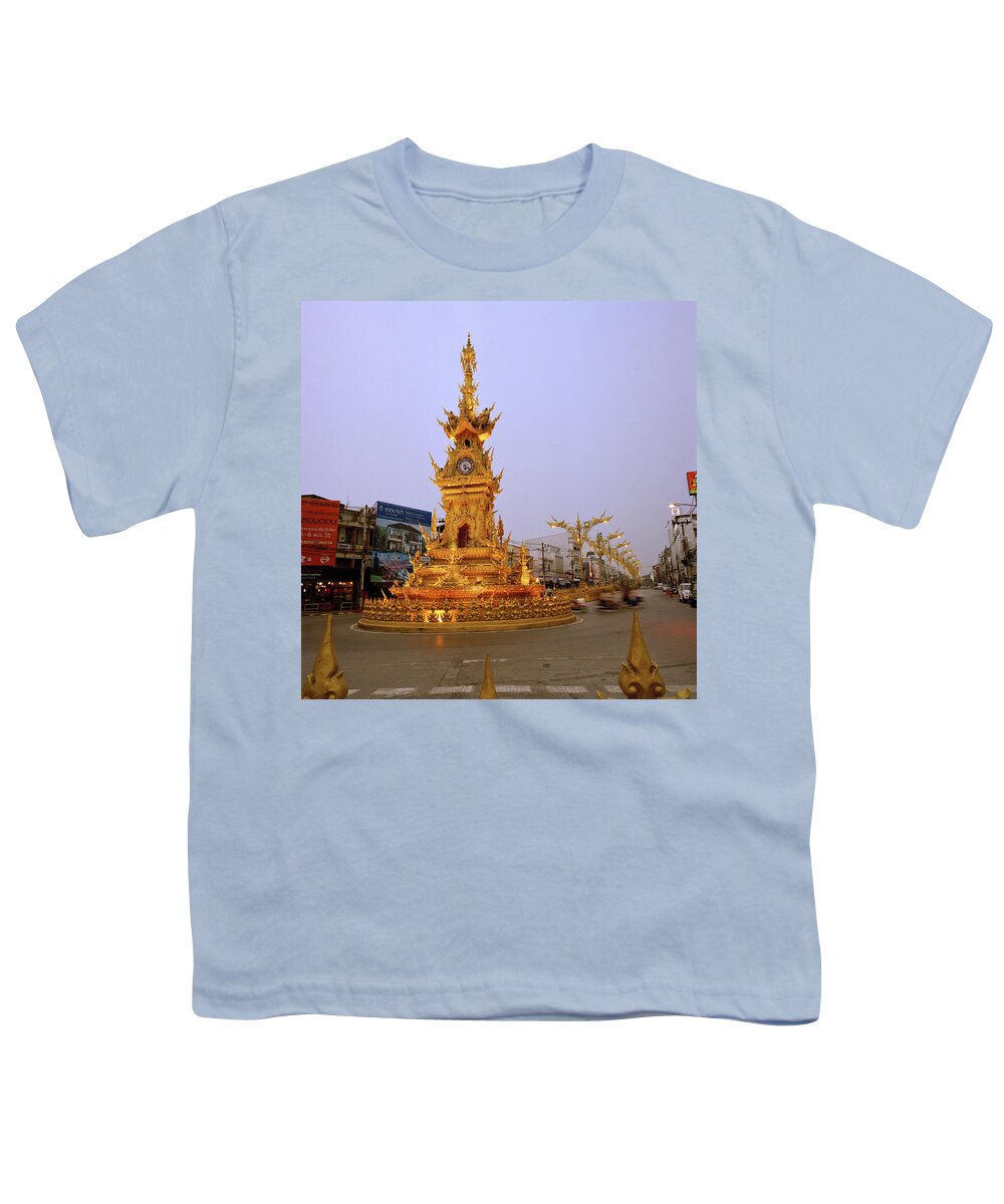 Kitsch Youth T-Shirt featuring the photograph The Clock Tower #2 by Shaun Higson