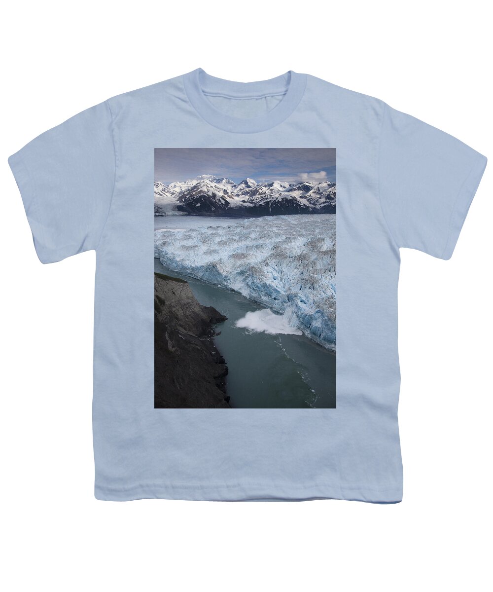 00477978 Youth T-Shirt featuring the photograph Hubbard Glacier Encroaching On Gilbert Point #6 by Matthias Breiter