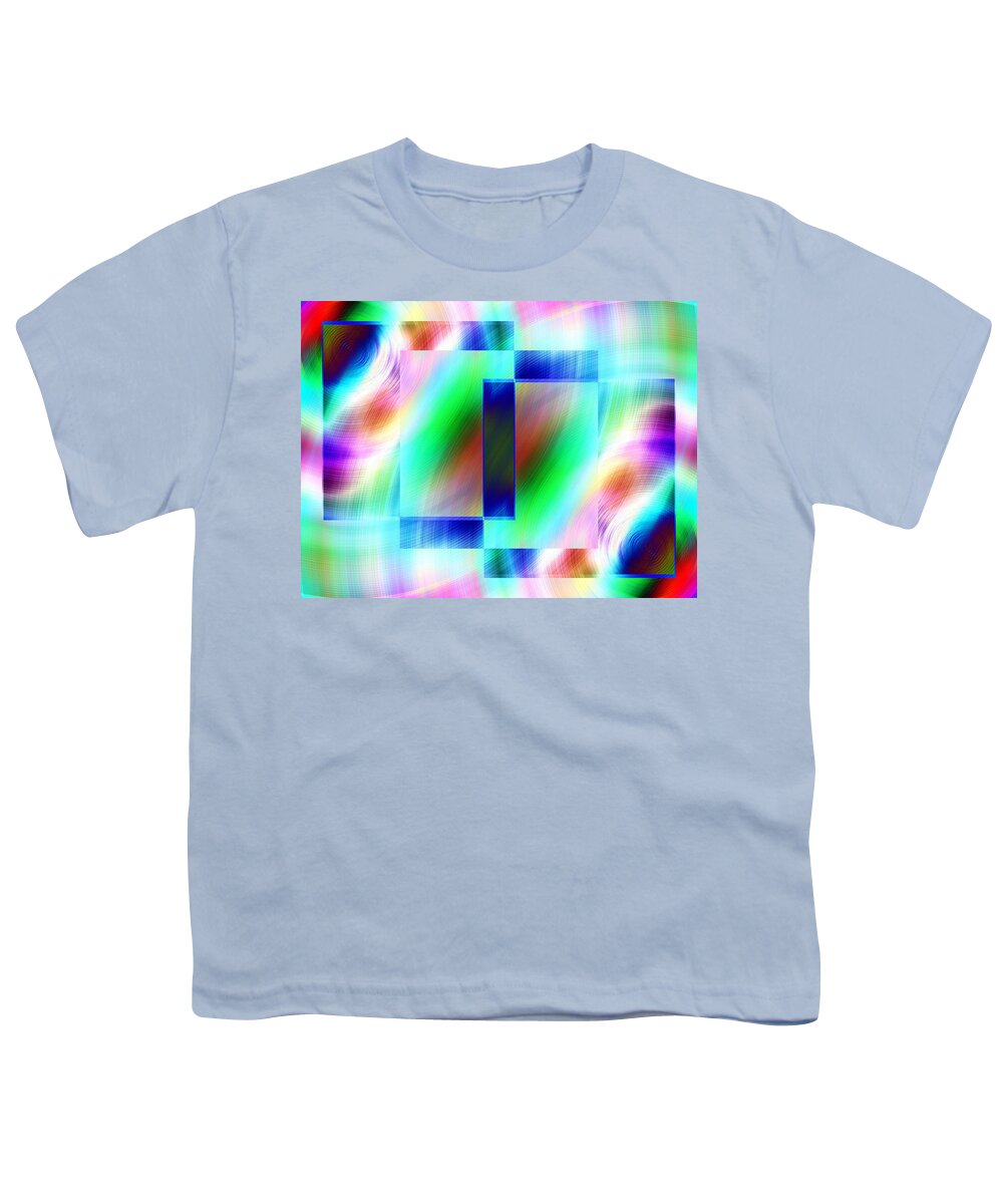 Abstract Youth T-Shirt featuring the digital art Echo 6 by Tim Allen
