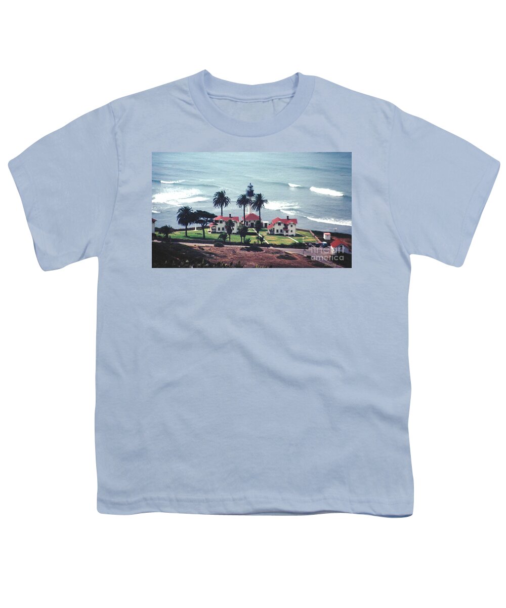 Point Loma Lighthouse Youth T-Shirt featuring the photograph Point Loma Lighthouse by Susan Stevens Crosby
