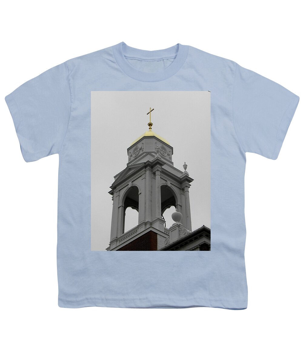 Steeple Youth T-Shirt featuring the photograph Steeple Of Beauty by Kim Galluzzo