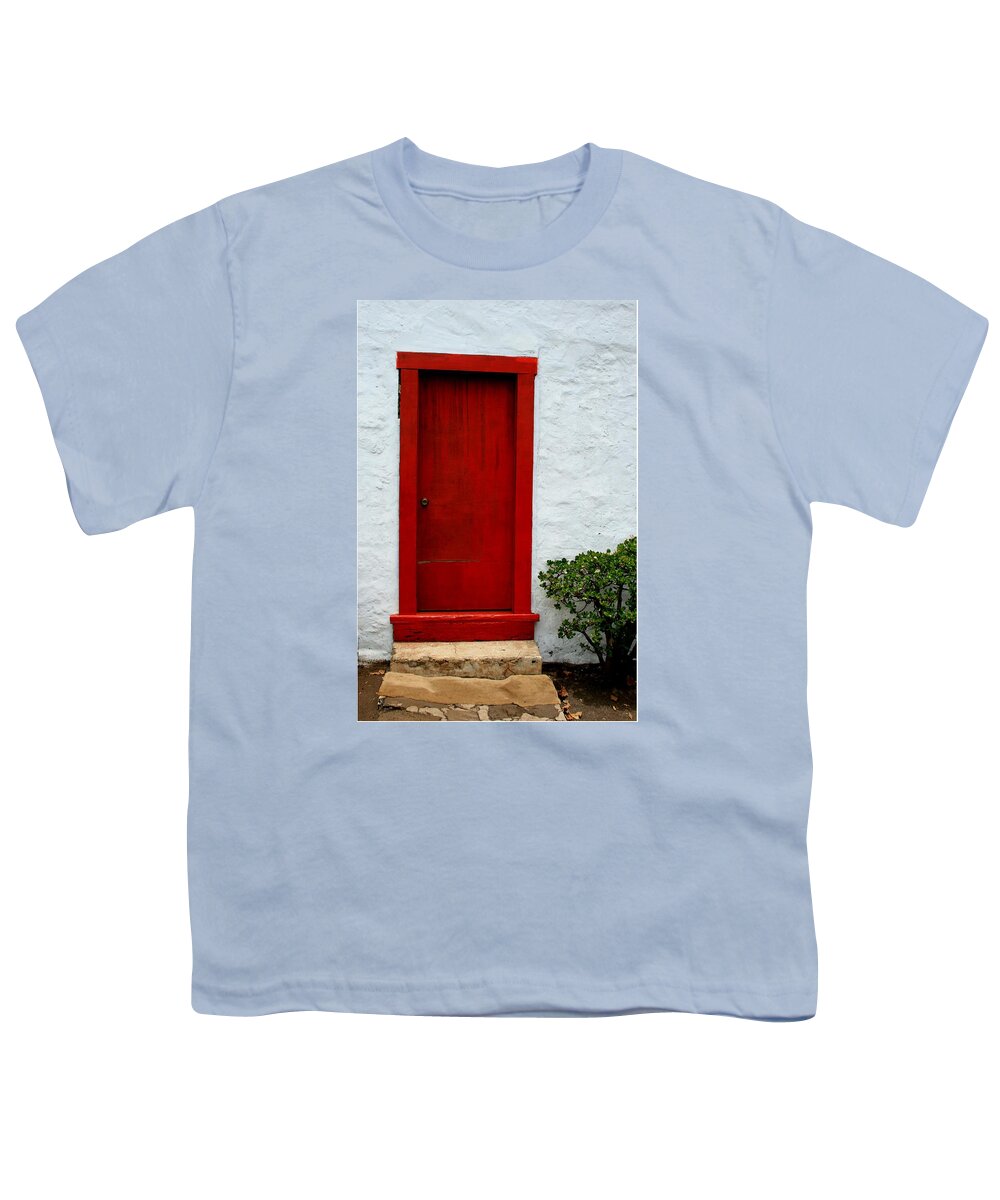 Church Youth T-Shirt featuring the photograph The Red Door by Karon Melillo DeVega