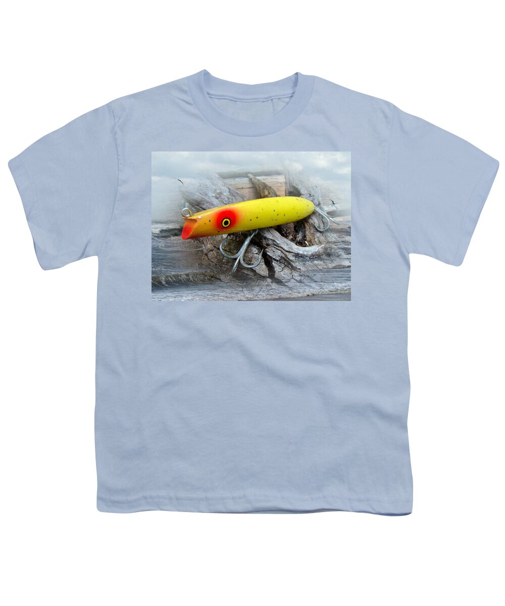 Vintage Fishing Lure - Gibbs Darter Youth T-Shirt by Carol Senske - Pixels