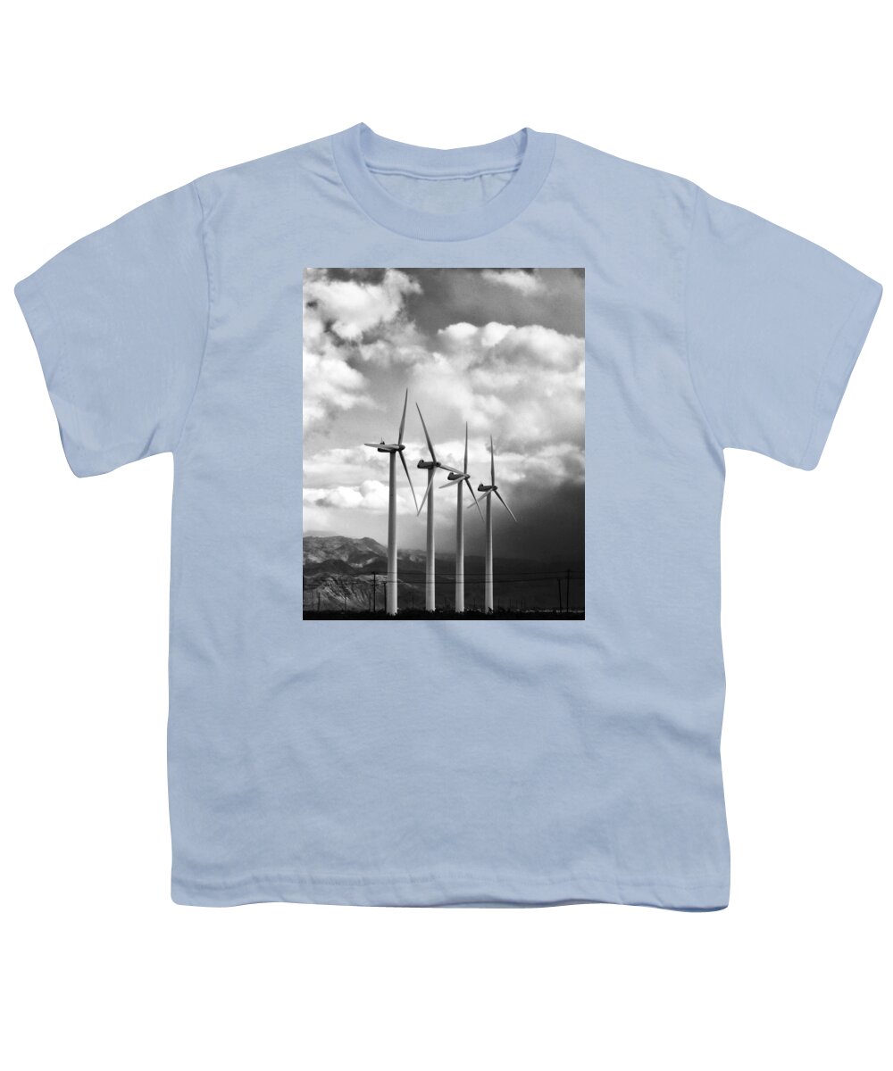 Windmills Youth T-Shirt featuring the photograph WINDFALL Palm Springs by William Dey