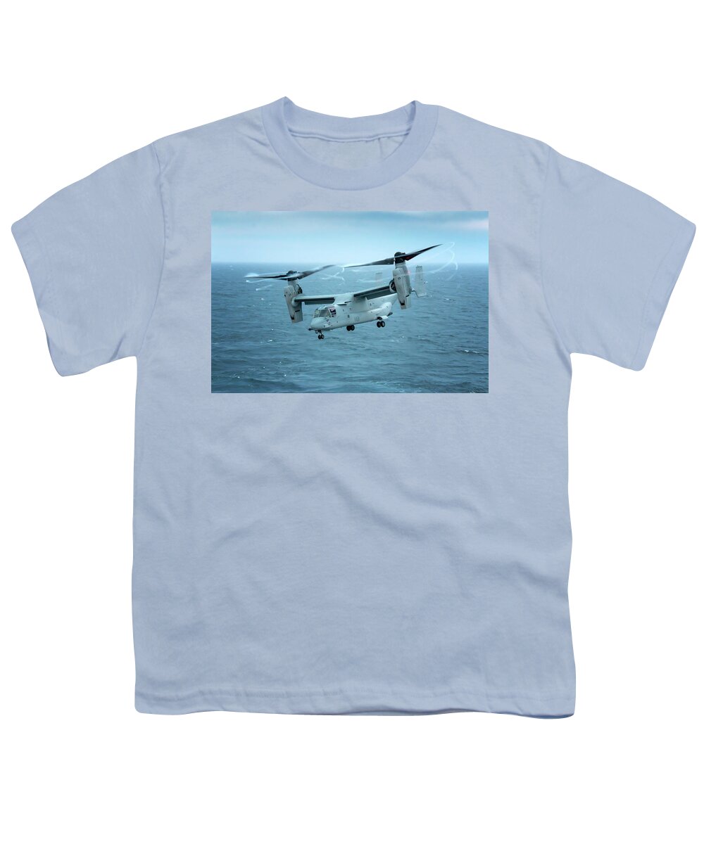Helicopter Youth T-Shirt featuring the photograph Flight Quarters #1 by Travis Rogers