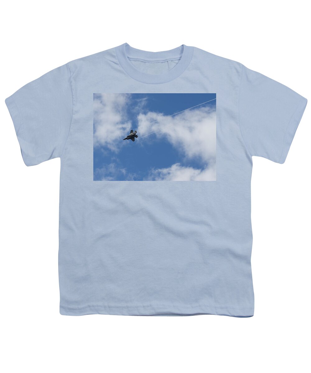 Jet Youth T-Shirt featuring the photograph Lockheed Martin F-35B #1 by Shirley Mitchell